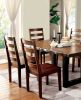 Tobacco Oak Finish Solid wood Industrial Style Kitchen Set of 2 Dining Chairs Ladder Back Chairs Dining Room Furniture